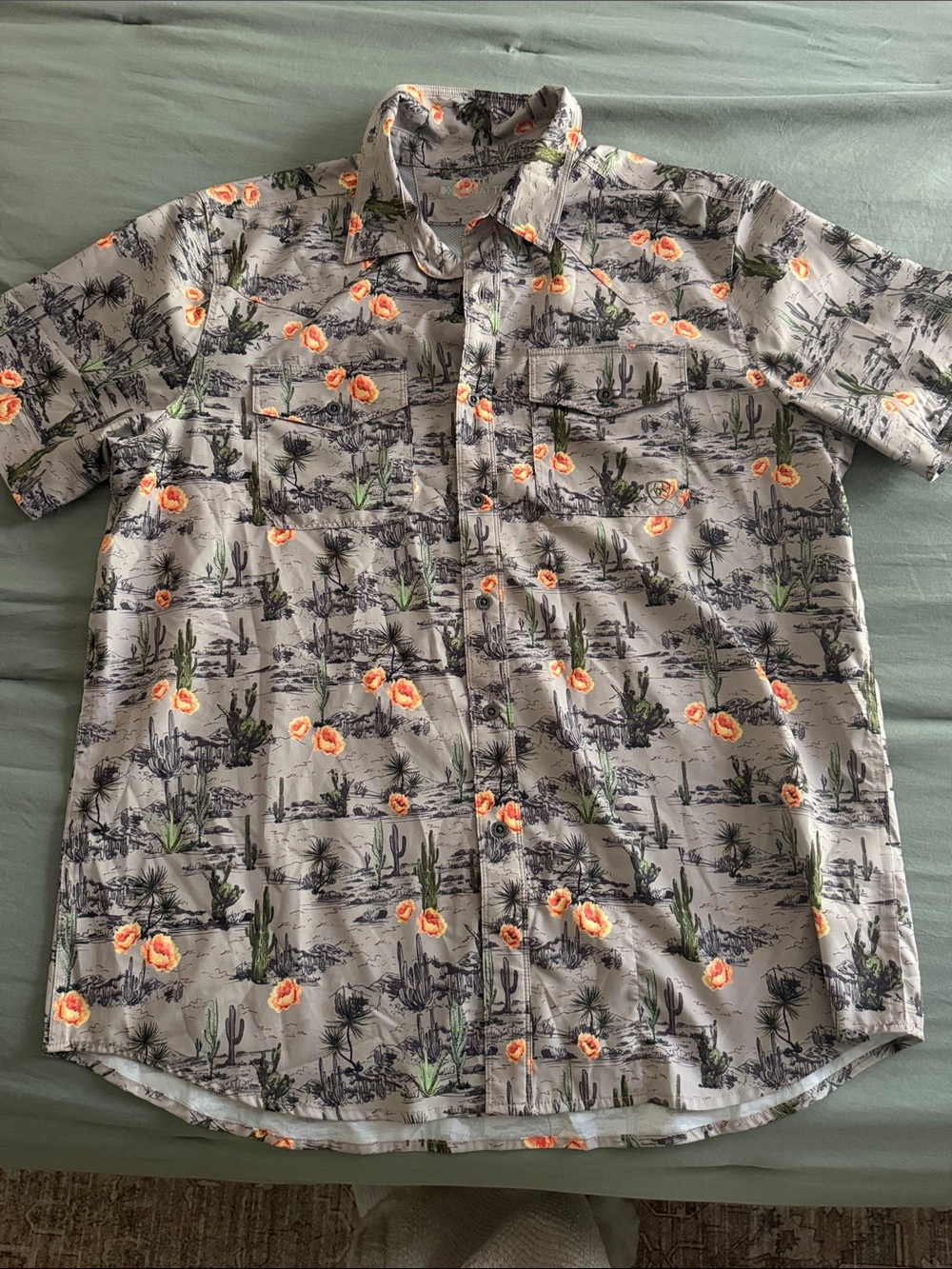 Ariat Desert Cactus Floral Short Sleeve Button-Down